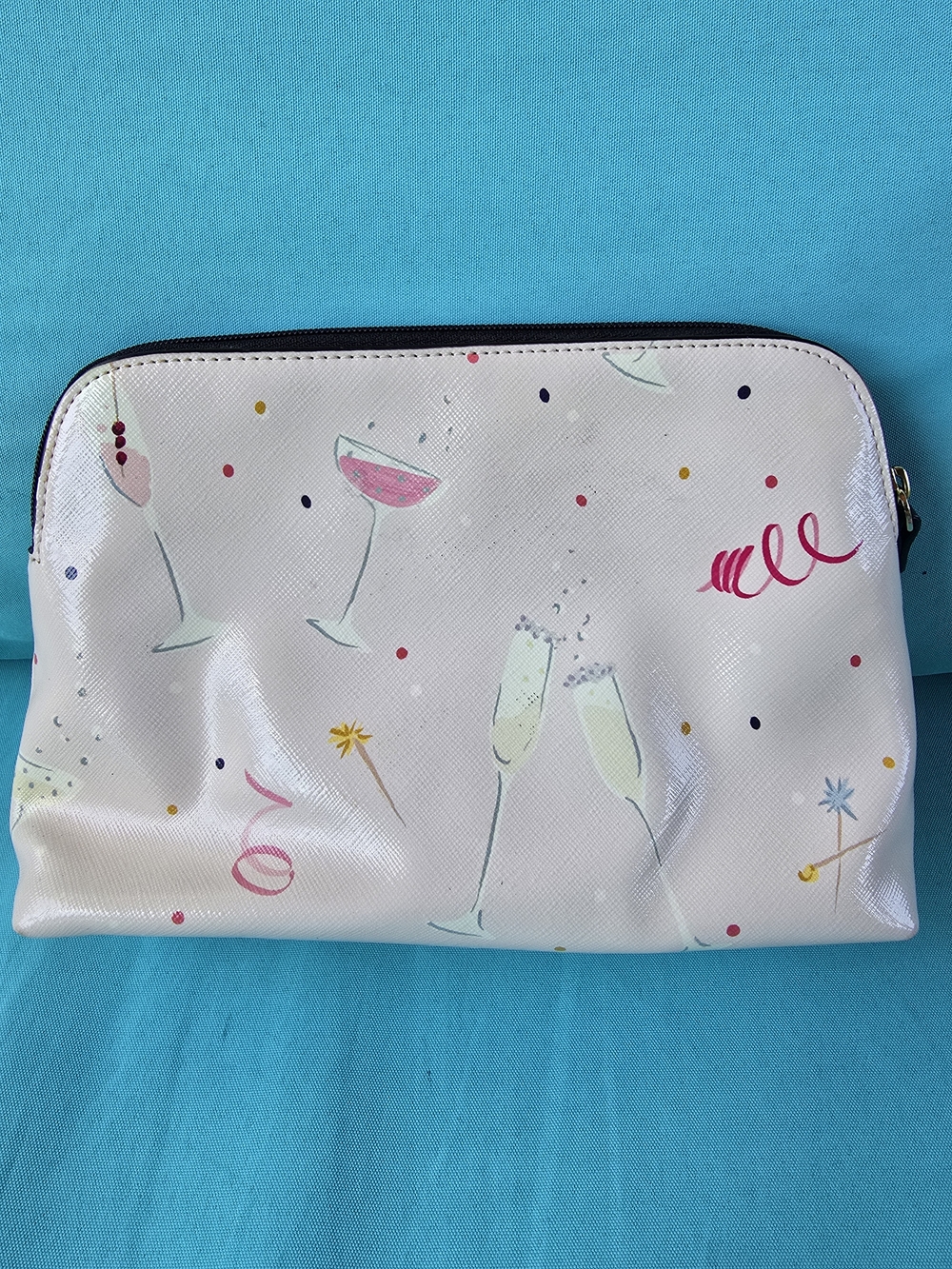 Kate Spade Pink Cocktail Cosmetic Pouch - 6 Piece Set - Picture 6 of 10